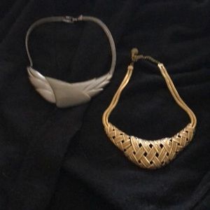 Two Vintage Costume Chokers